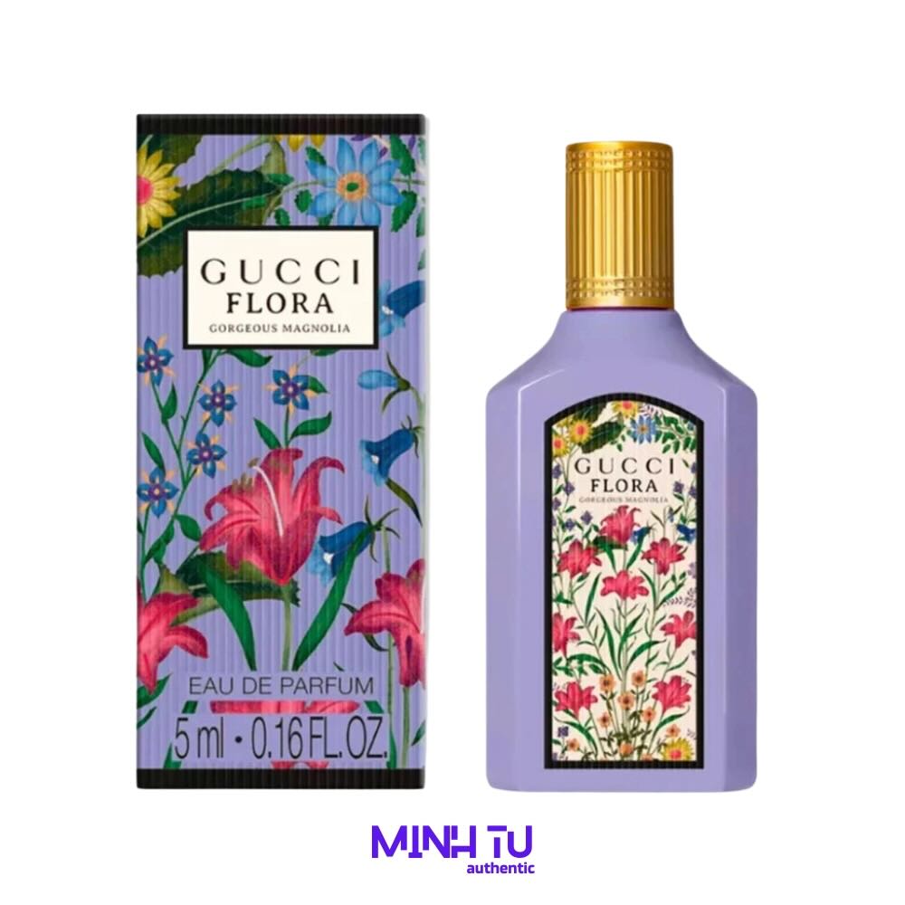 Nước Hoa Mini Nữ Gucci Flora Gorgeous Magnolia EDP 5ML | Chính Hãng